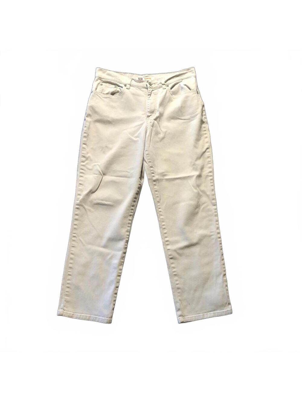 Faded Glory Stretch Petite 14 Sidewalk Light Khaki Jeans